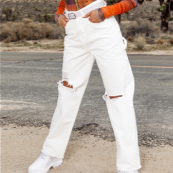 White cargo jeans - Picture 3 of 3